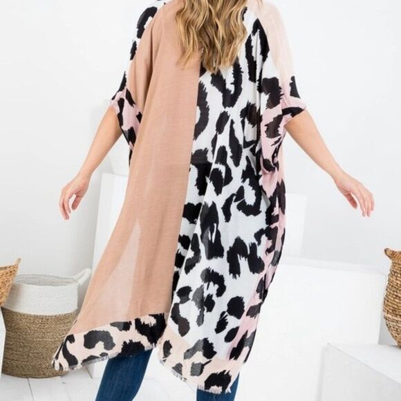 Kimono - Multicolored Animal Print Women's - Picture 2 of 11